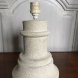 Carved stone lamp