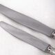 Christofle Vendôme Shell, 62-piece cutlery set, silver-plated knives.