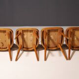 Mid century color dining chairs  1960´s, Czechoslovakia, set of 18