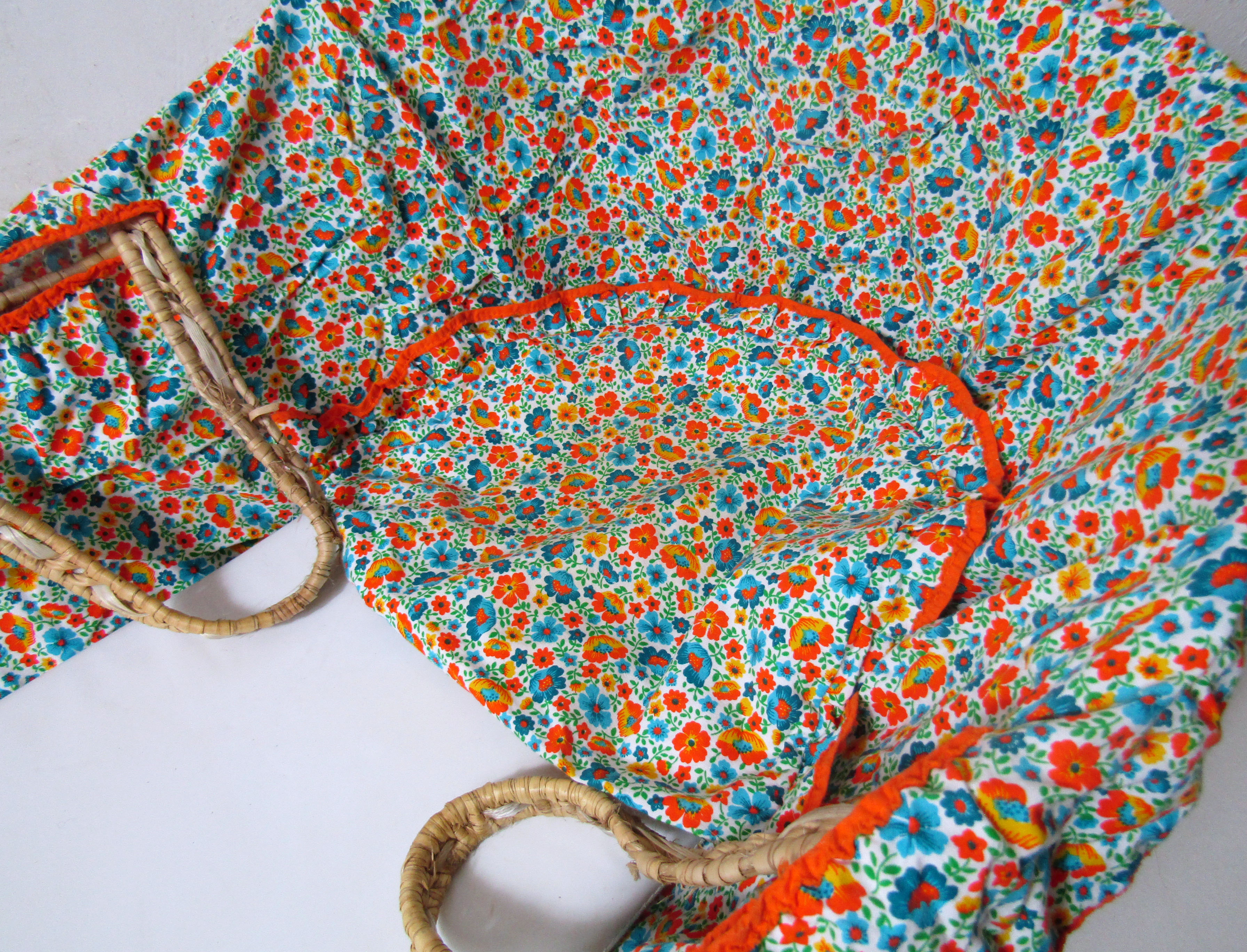 Old rattan baby cuff