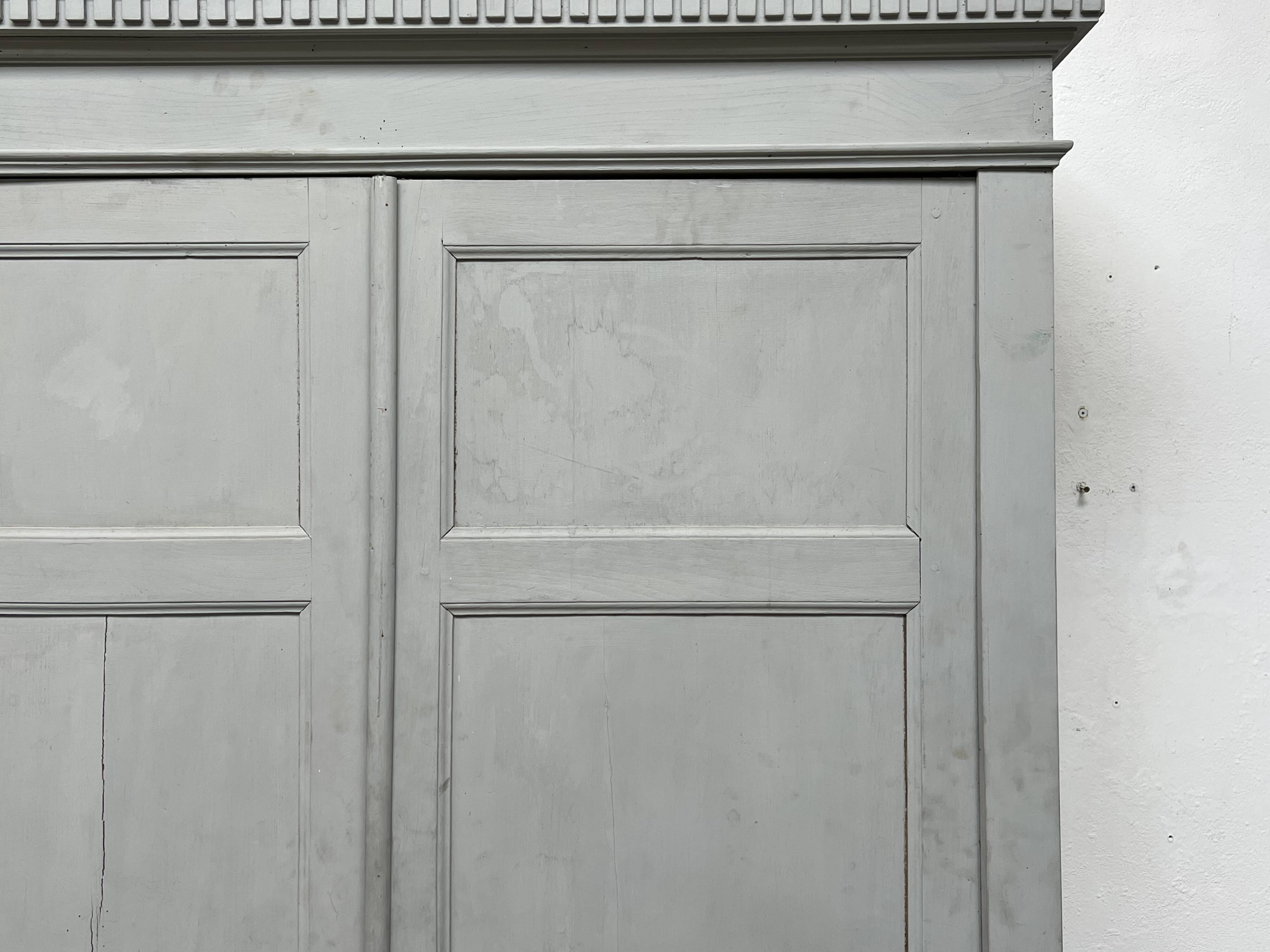 Antique painted wardrobe.
