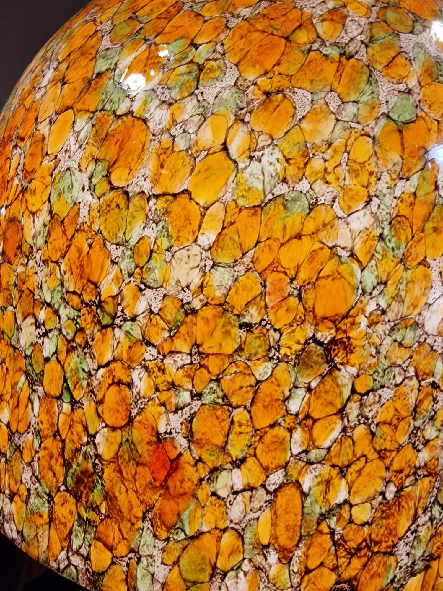 Lampara by Vidrio Millefiori, Peill & Putzler, Mid-century, Naranja, 70's –