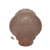 Antique Pink Glass Lamp Globe / Lampshade
