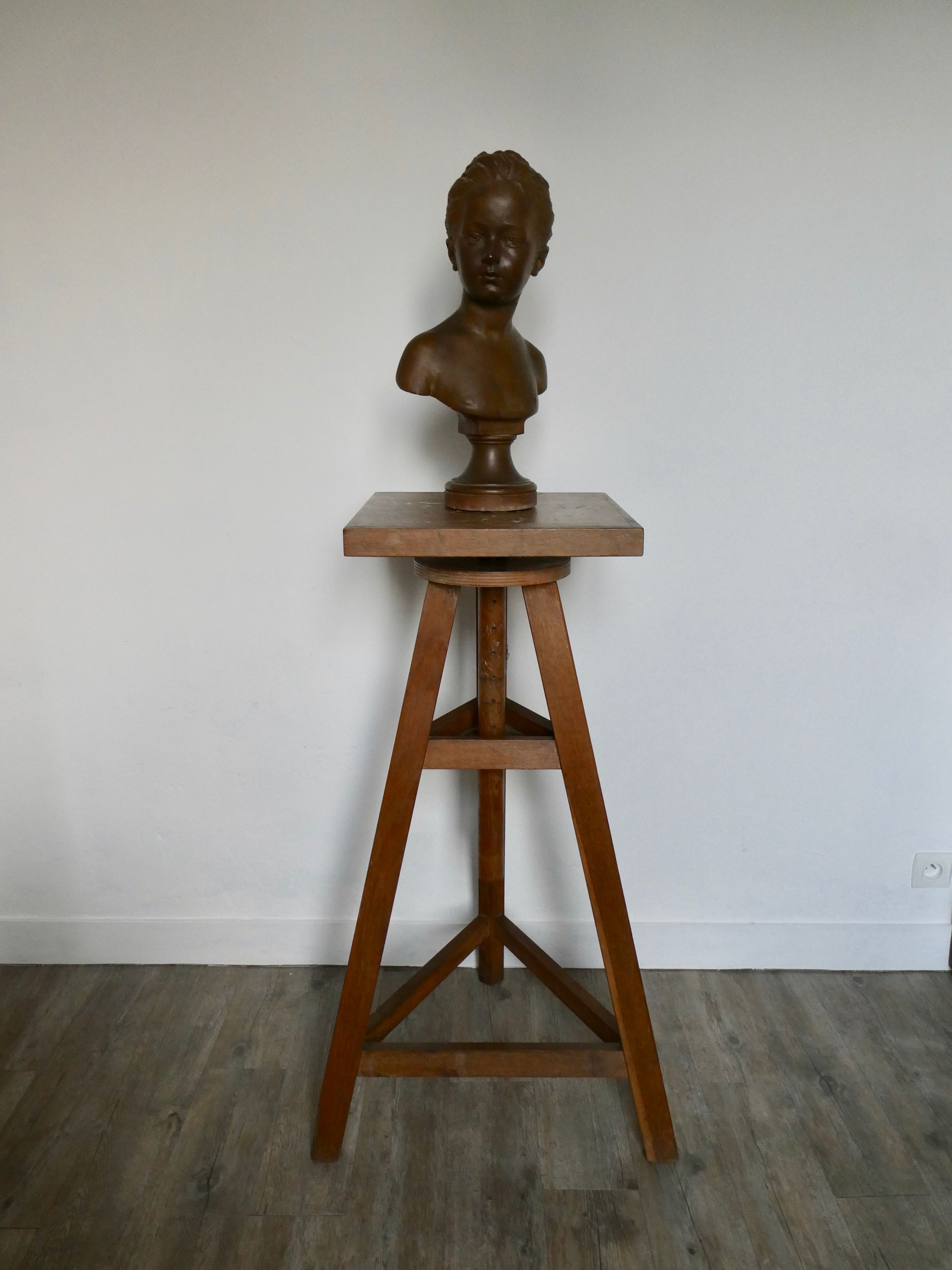 Oak sculptor's saddle, 1950s