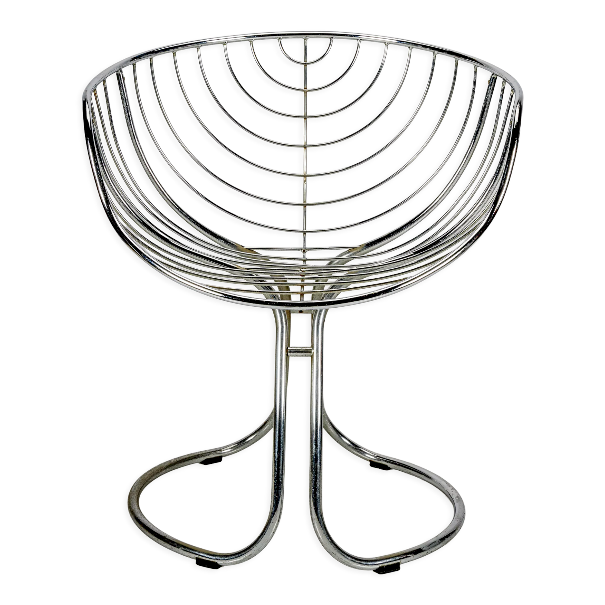 Chaise pan am chromée par Gastone Rinaldi pour rima