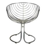Chrome pan am chair by Gastone Rinaldi for rima