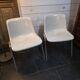Pair of vintage Wilkhahn chairs, fibreglass shell, aluminium, 1970.