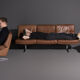 De Sede DS 31 sofa and armchairs, set of 3