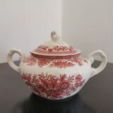 Service à café et thé ancien rouge Villeroy & Boch Saar Allemagne
