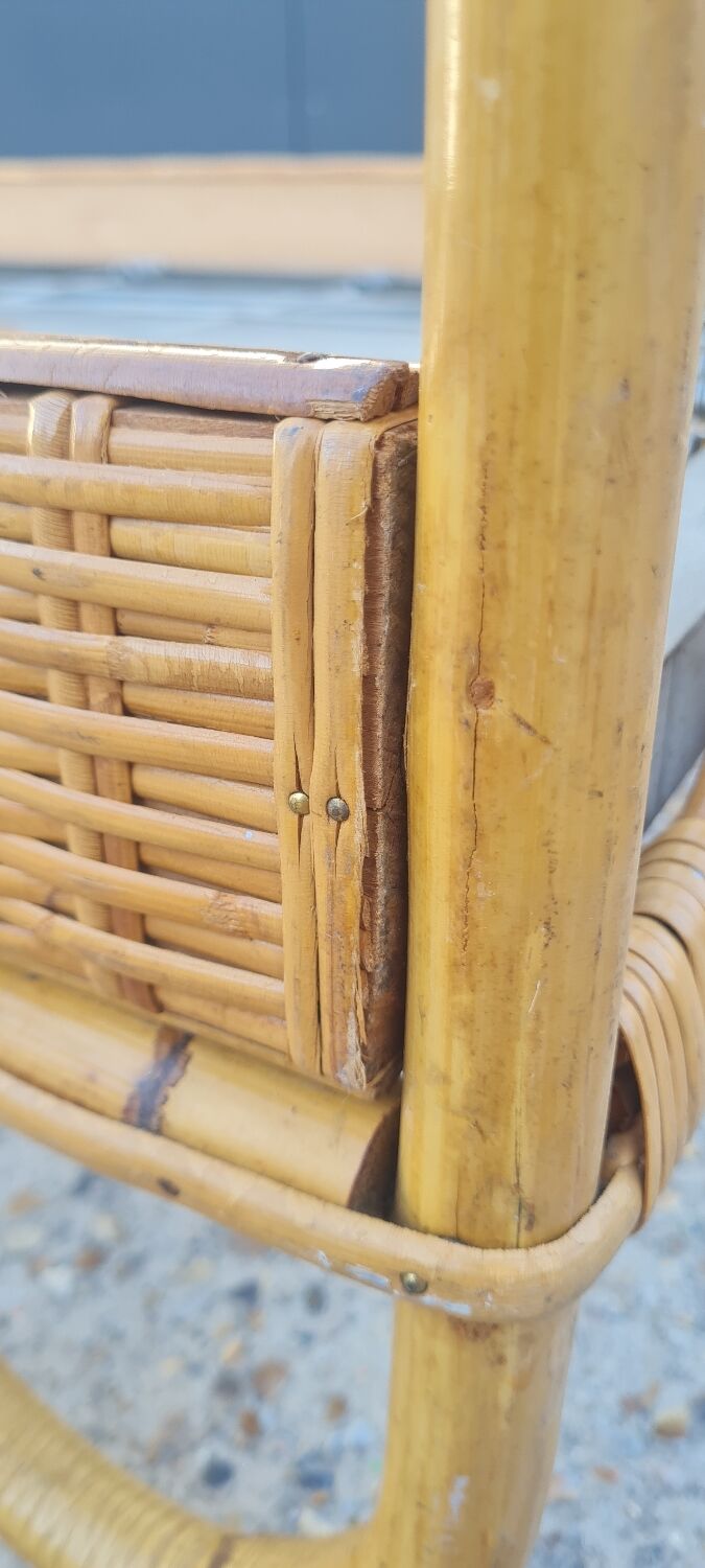 Rattan bed 1960