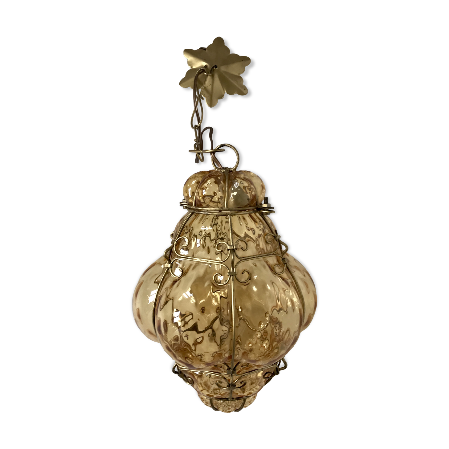Vintage Venetian Lantern blown glass