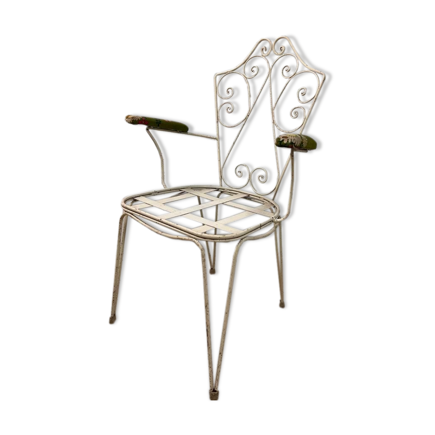 Vintage iron garden chair