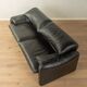 Maralunga sofa by Vico Magistretti for Cassina, 1970s, original black leather