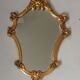 Antique shell mirror, gilded, Louis XV style