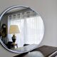 Miroir mural vintage par Metalvetro pour Galvorame – Italie 1966 – 89x59cm
