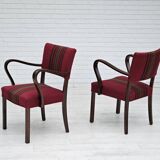 1950s, pair of Danish armchairs