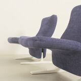 Pair of Concorde armchairs by Pierre Paulin for Artifort, 1966