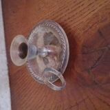 Mini silver metal candle holder