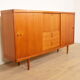 Vintage cabinet | Danish highboard | sliding doors | Bramin | 225 cm