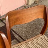 4 chairs série 71 by Niels Otto Moller for j l moller