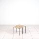 Tables empilables en métal / rotin par Carl Auböck