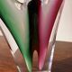 Pair of crystal vases by Paul Kedelv for Flygsfors Coquille