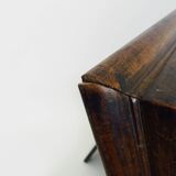 Very large Psyche Mirror in walnut wood. Orthodox bible mirror. 19th century. 53X63 cm - 20.86X24