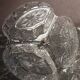 Aperitif dish or appetizer in vintage chiseled glass