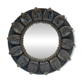 Stoneware mirror by André Bodin - 1981