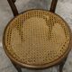 Ungvar Ungarn 1900 dark brown cane bistro chair