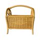 Vintage wicker and bamboo magazine rack