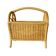 Porte-revue vintage en osier et bambou
