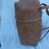 Ancient Japanese-style woven wicker basket