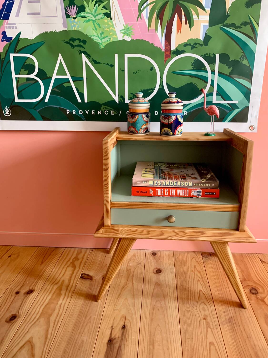 Vintage bedside table