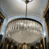 Large Murano Glass Trilobi Chandelier 1970’s
