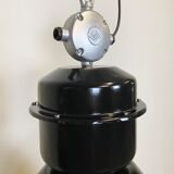Black industrial factory lamp from Elektrosvit, 1960s