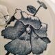 Lion Soup Tureen – Blue-grey Hollyhocks 1890-1920