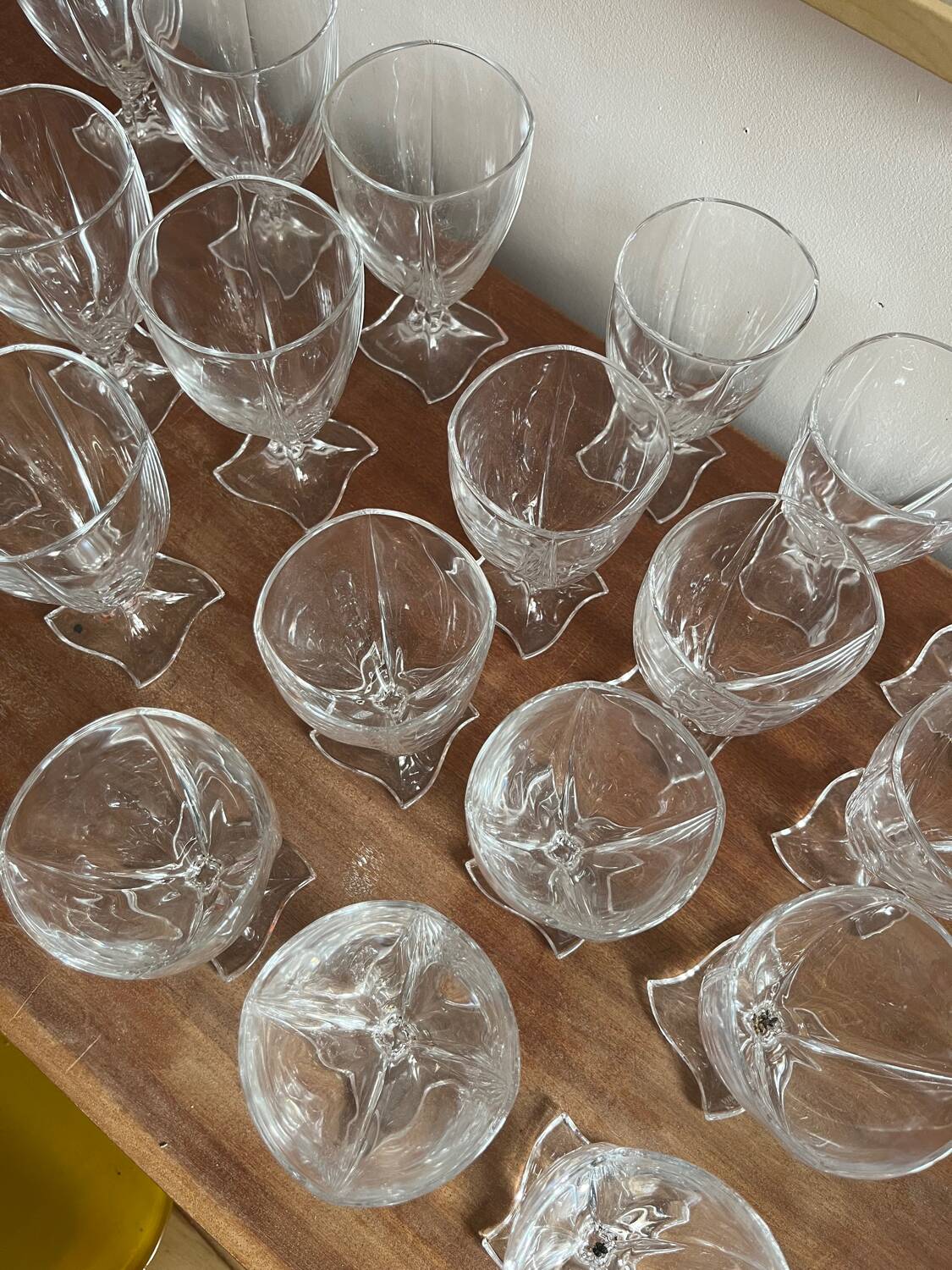 Service verres vintage