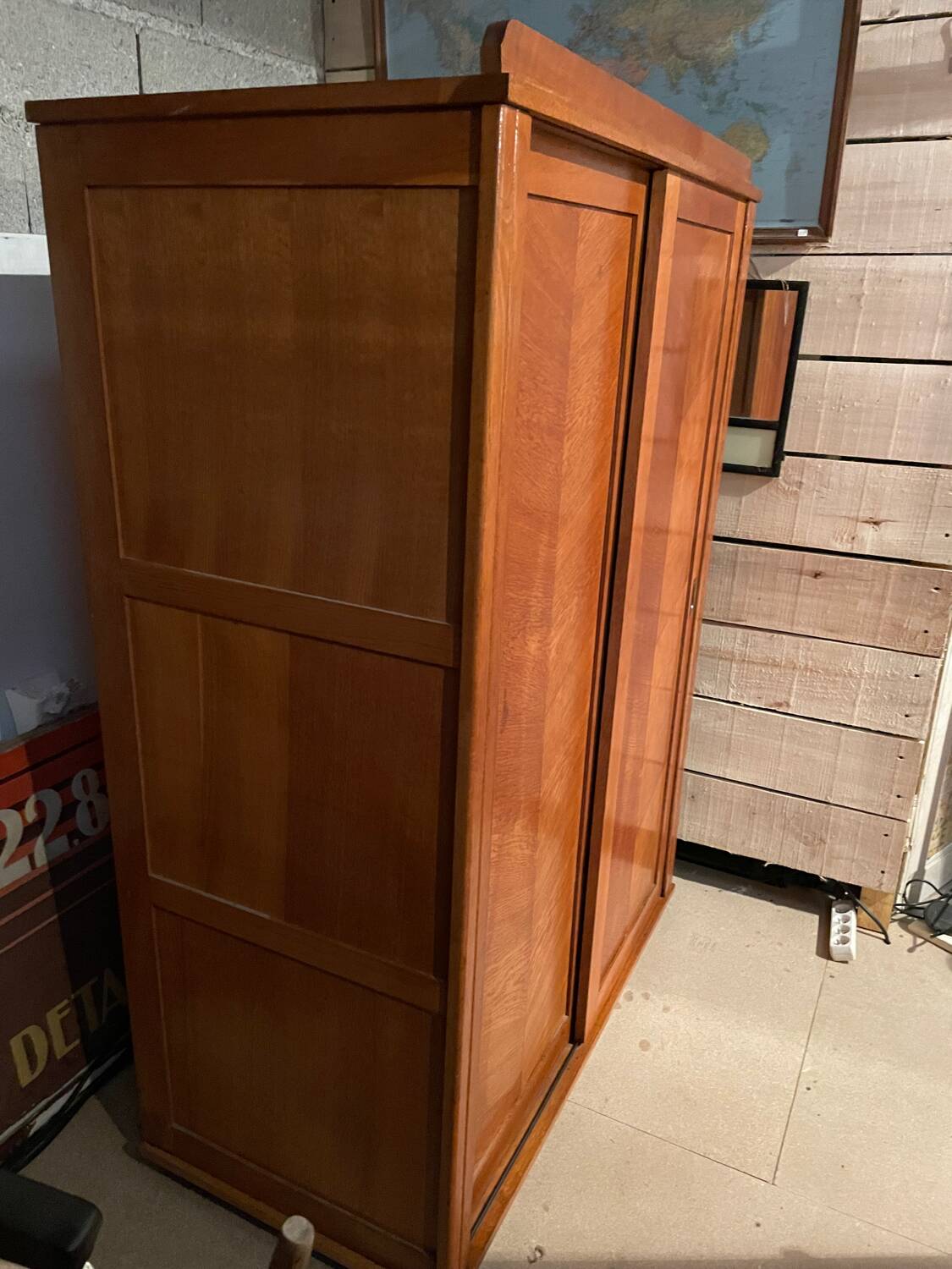 Vintage sliding door wardrobe 50/60