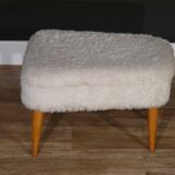 Stool rug vintage 1970