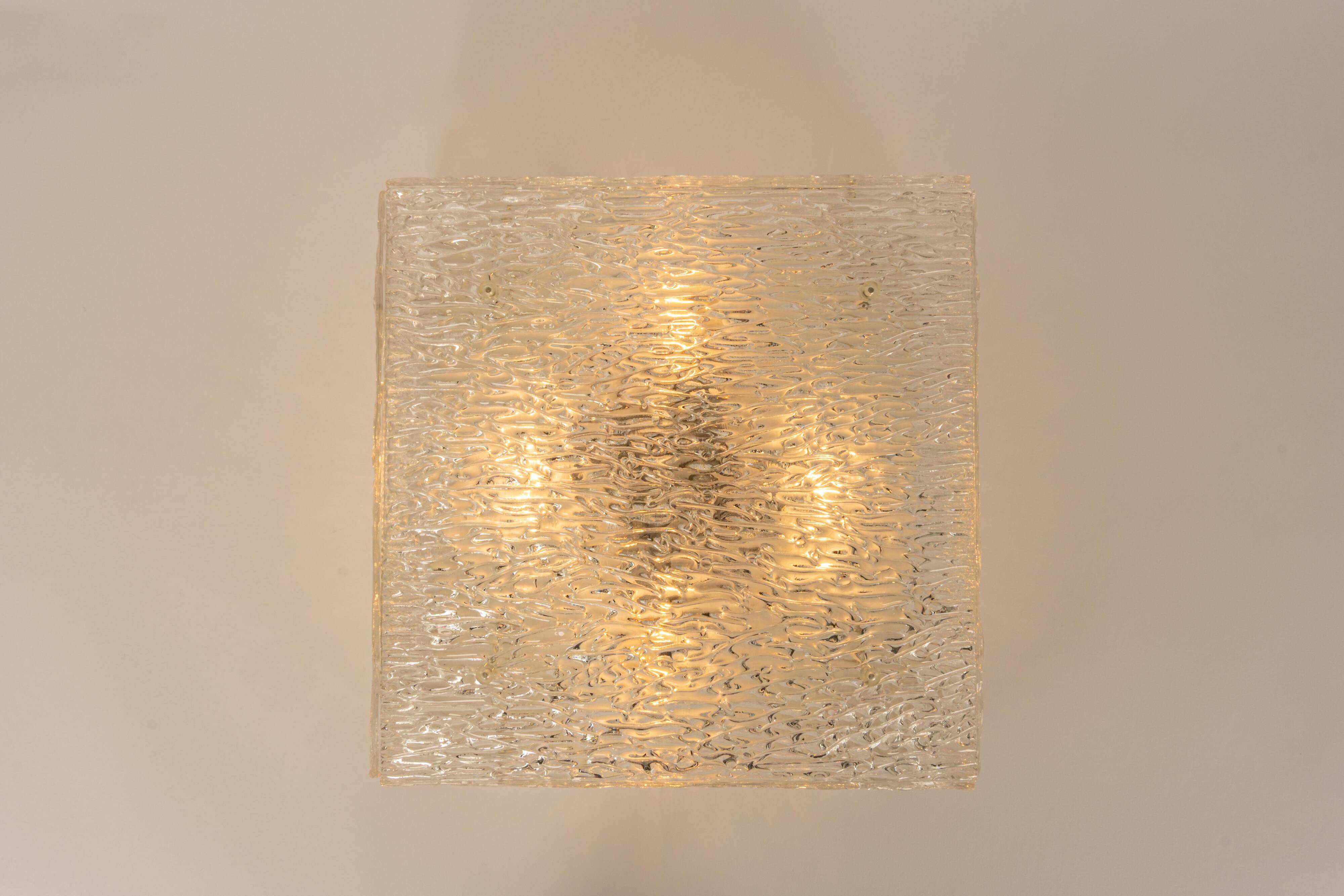 Murano glass ceiling lights by Kalmar, Austria, 1960s