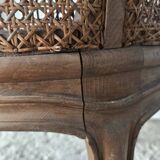 Louis XV caned office chair, 19th century