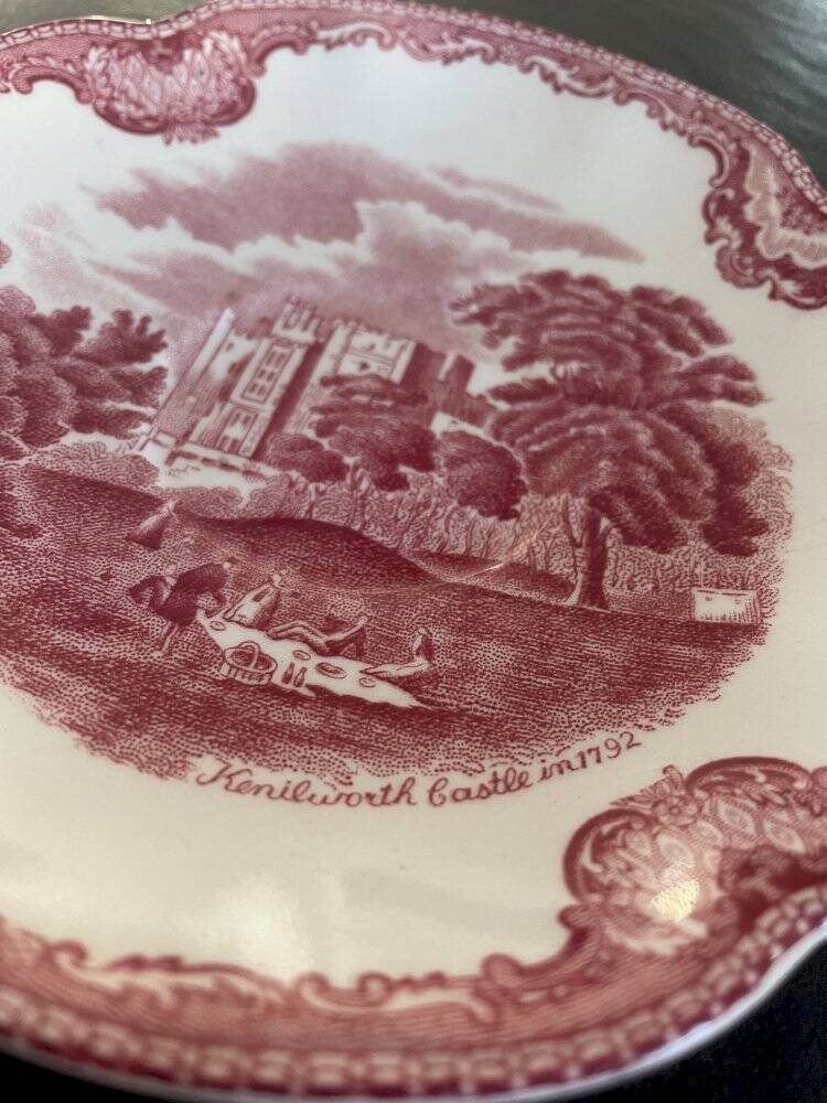 Johnson Bros pink saucer