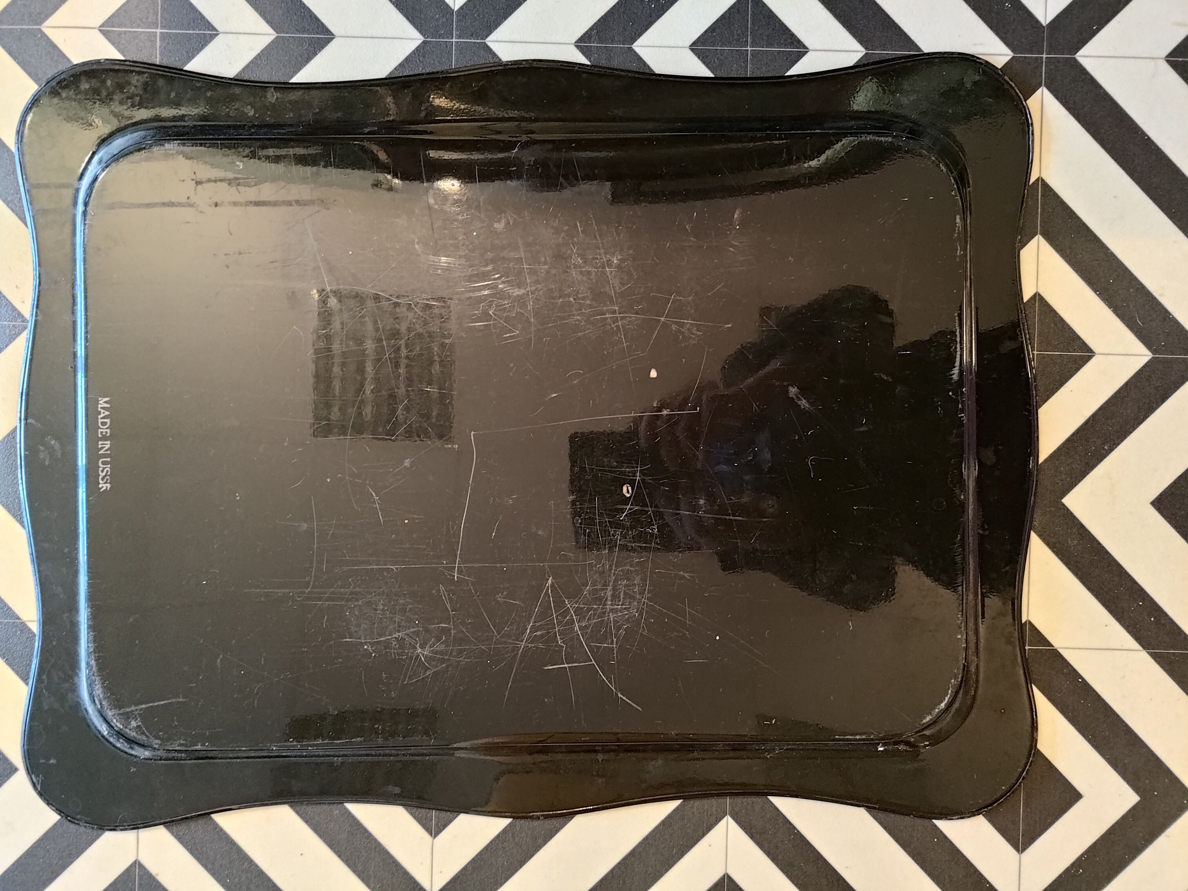 Russian flower bouquet tray