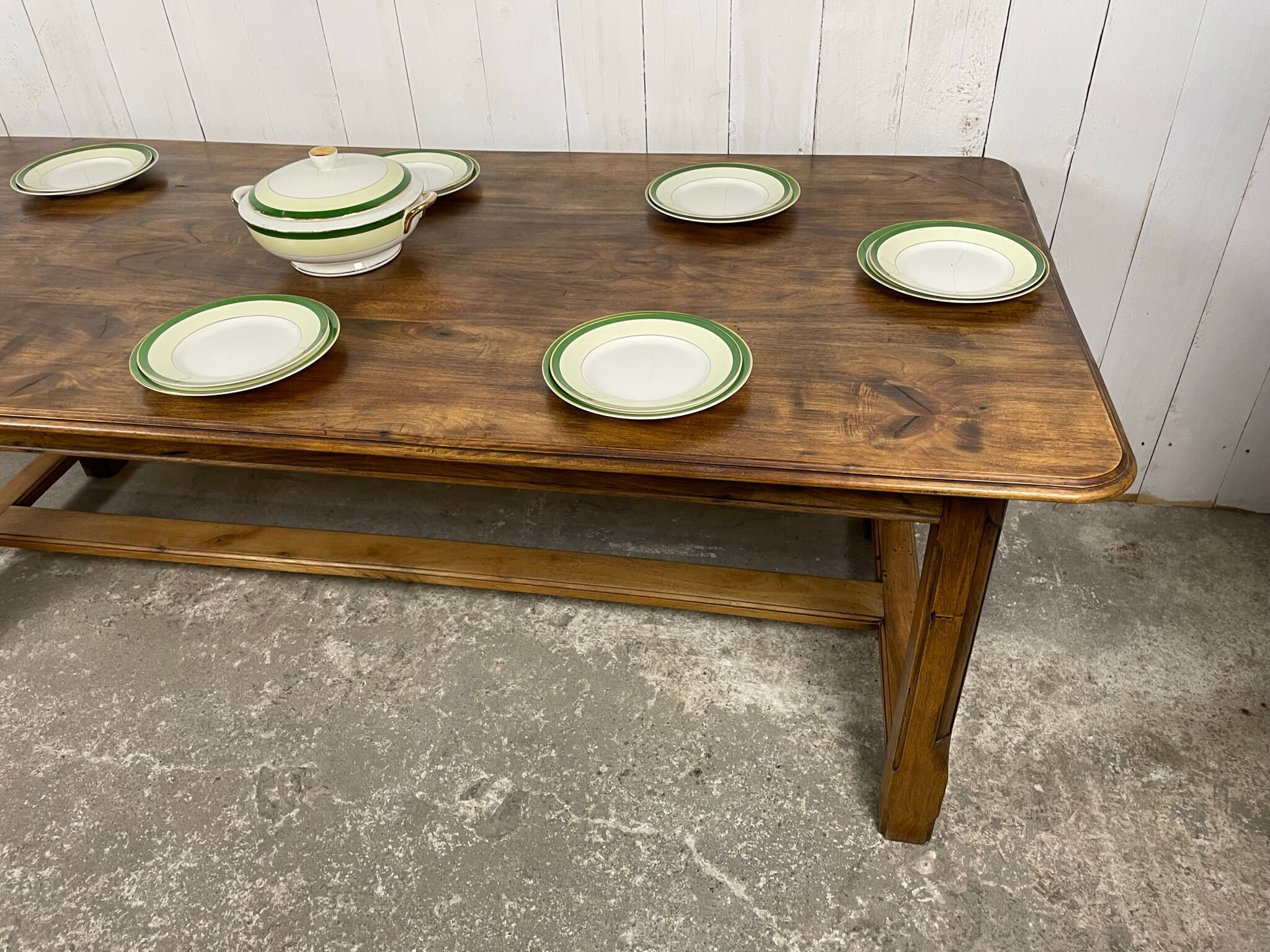 Walnut farmhouse table