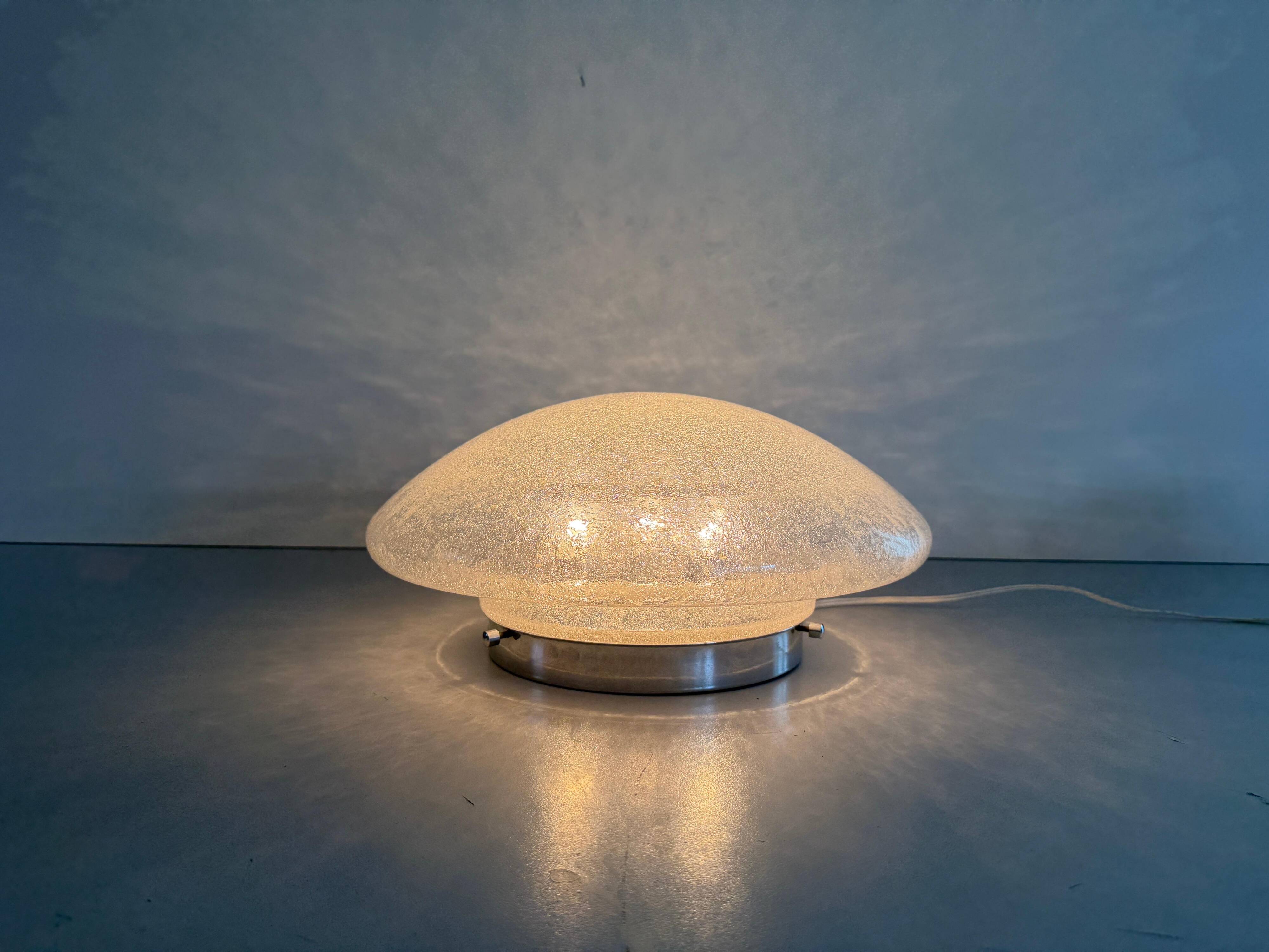 The Moderns Dome Glass Flush Mount Light by Doria, 1960s, Germany