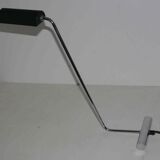 Italian design lamp 80's chrome and steel