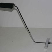 Lampe design italien années 80's chrome et acier