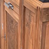 Parisian art deco buffet walnut brut massive 1920