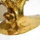 70s coffee table, model Bonsai by Willy Daro, made of brass and fire-gilded